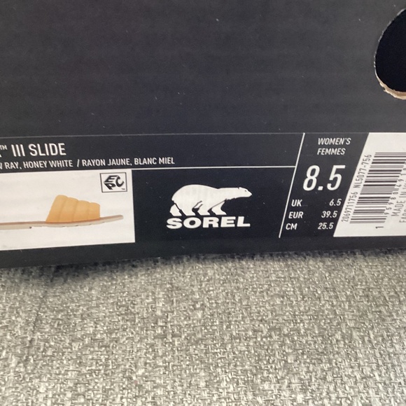 SOREL Ella III Quilted Puff Slide Sandal (Women), size 8.5 M - Picture 2 of 11